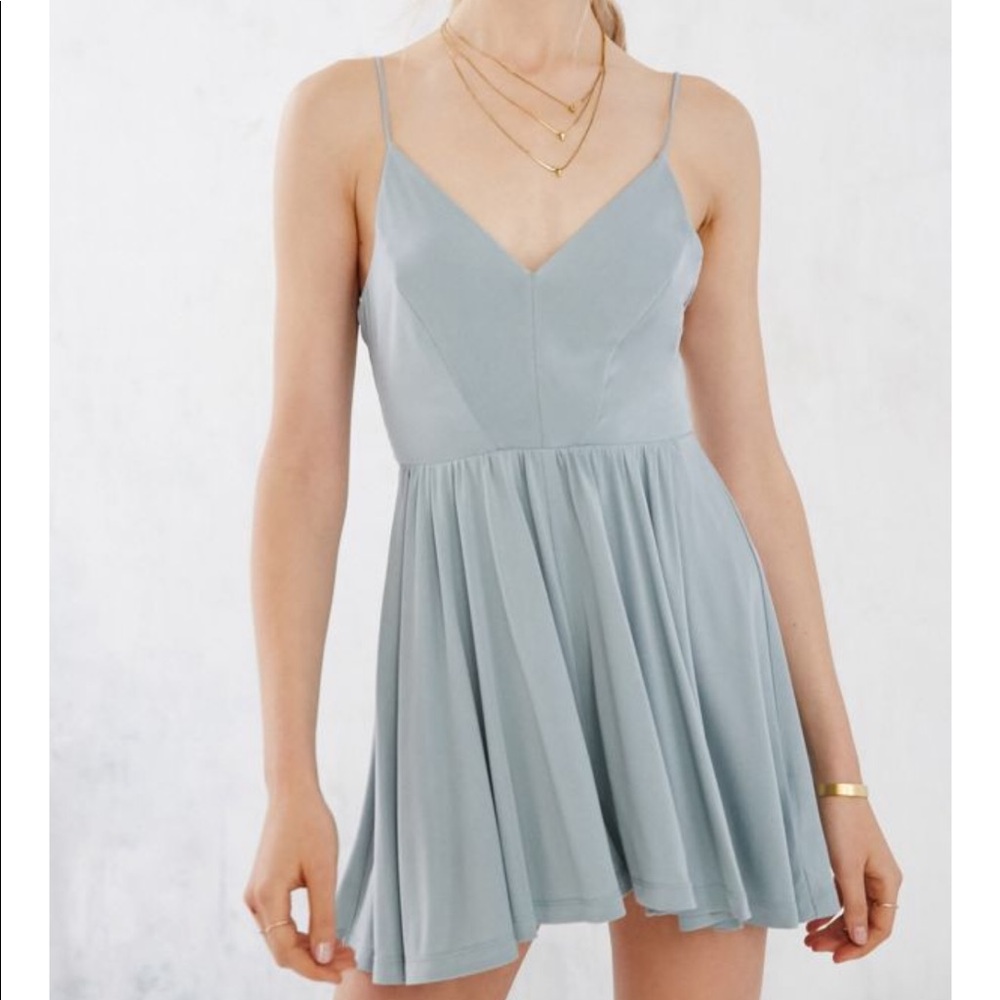 Silence + noise Vanessa Cupro romper